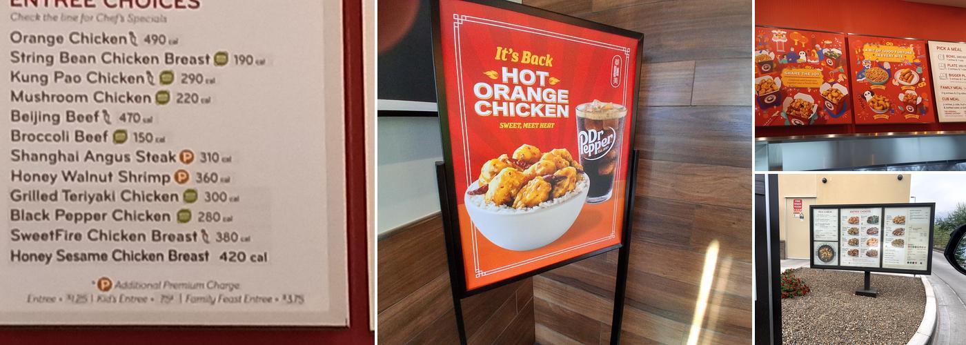 Panda Express Menu