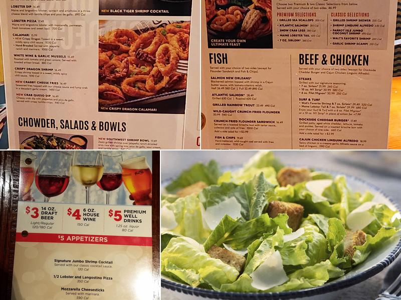 Red Lobster Menu