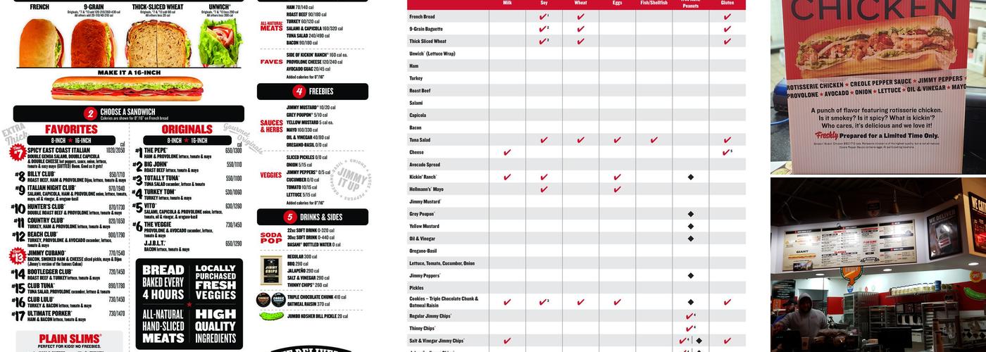 Jimmy John's Menu