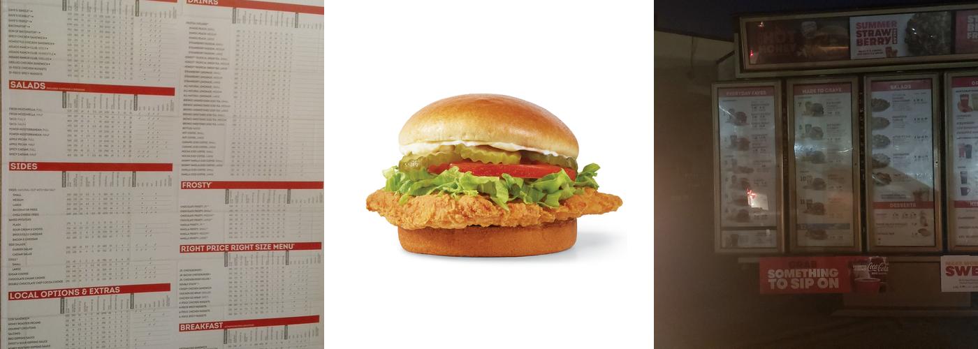 Wendy's Menu