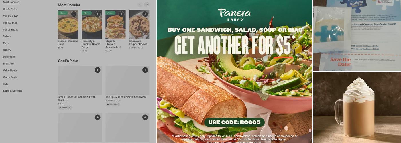 Panera Bread Menu