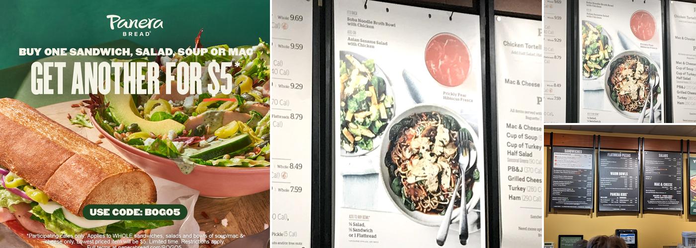 Panera Bread Menu