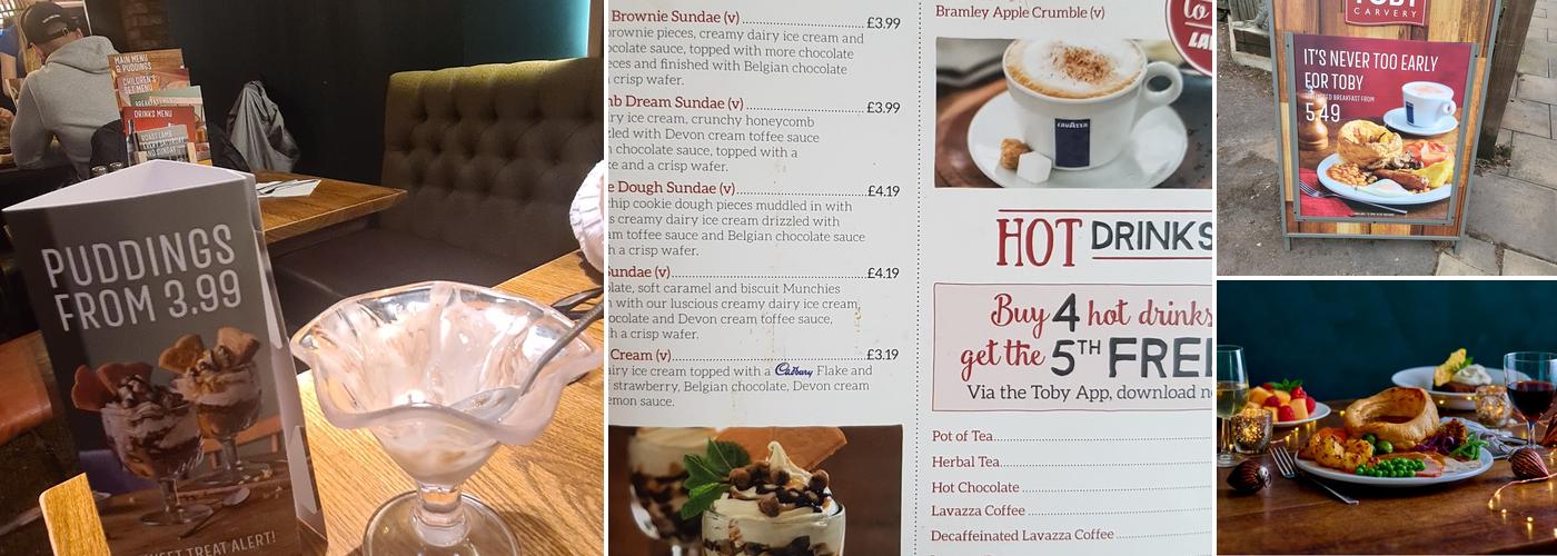 Toby Carvery Moby Dick Menu