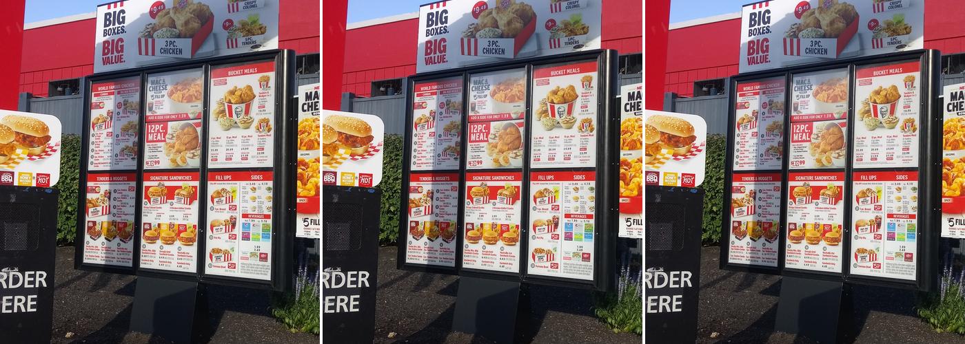 KFC Menu