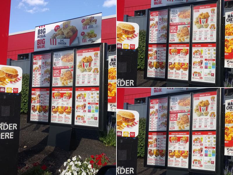 KFC Menu