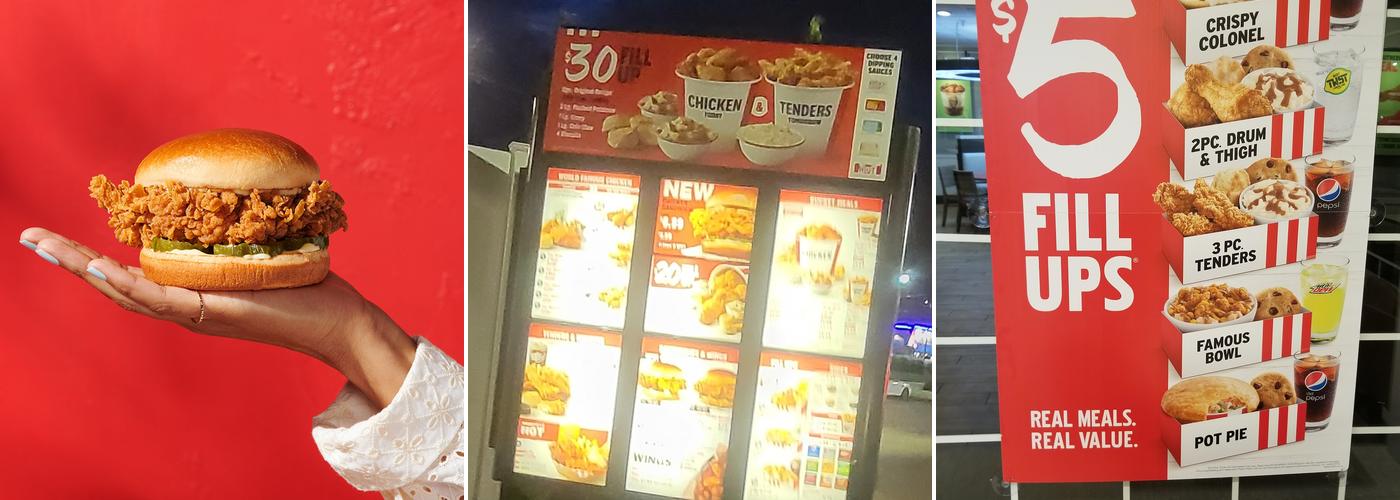 KFC Menu