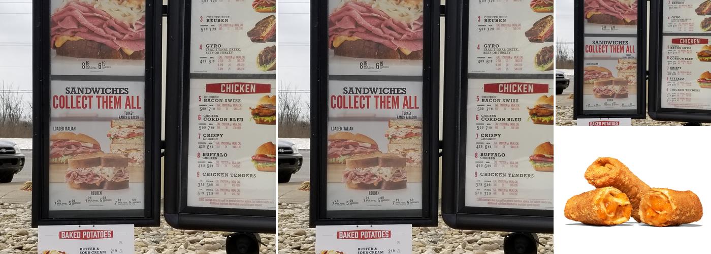Arby's Menu