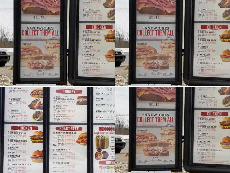 Arby's Menu