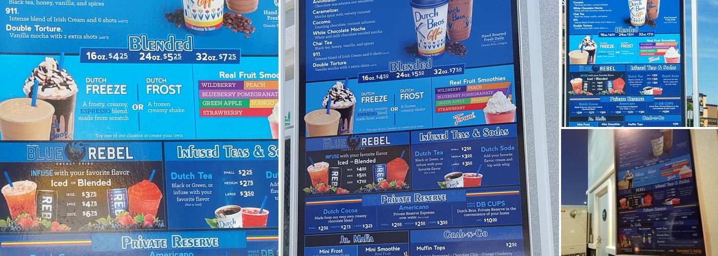 Dutch Bros Coffee Menu