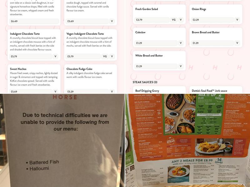 Shamblehurst Barn Menu