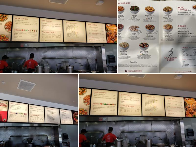 Panda Express Menu