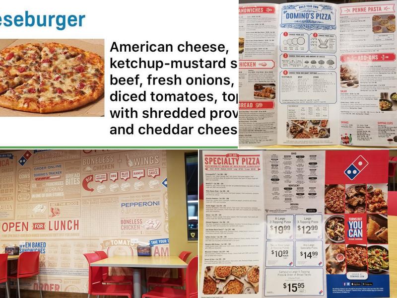 Domino's Pizza Menu