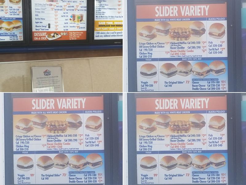 White Castle Menu