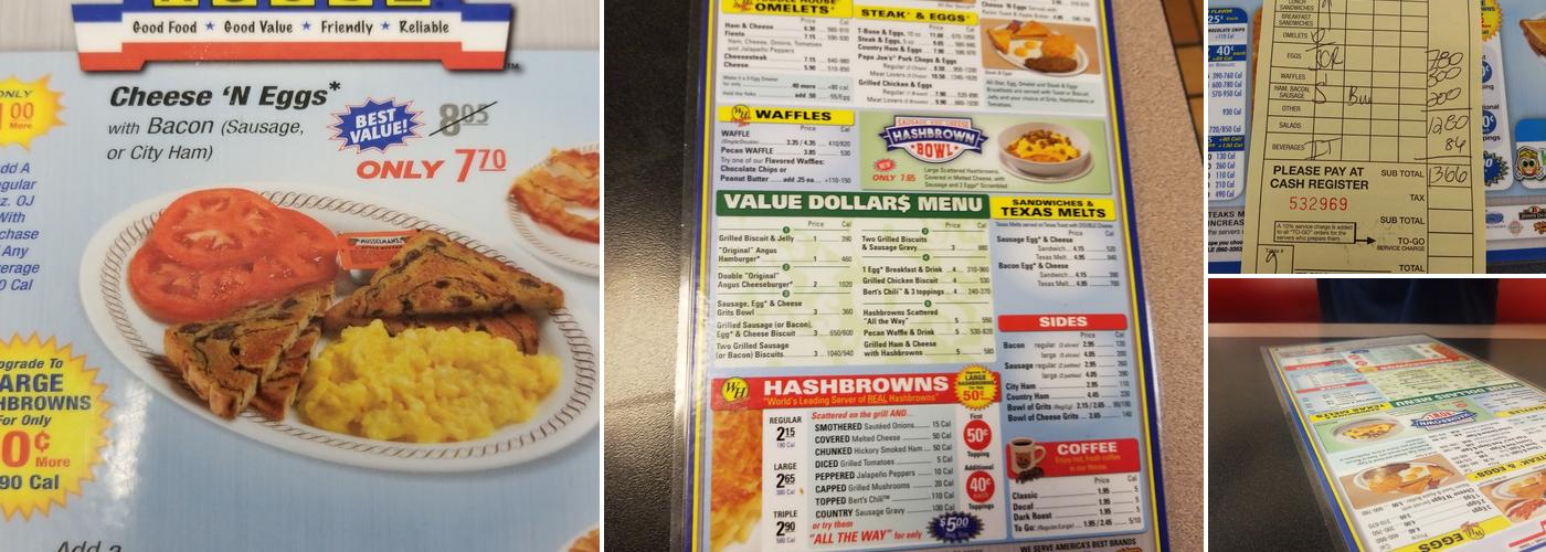 Waffle House Menu