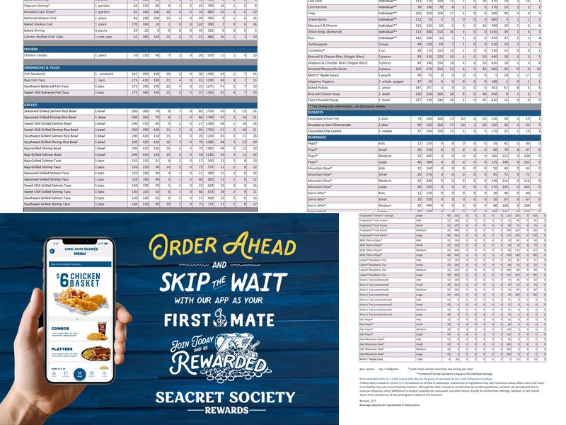 Long John Silver's Menu