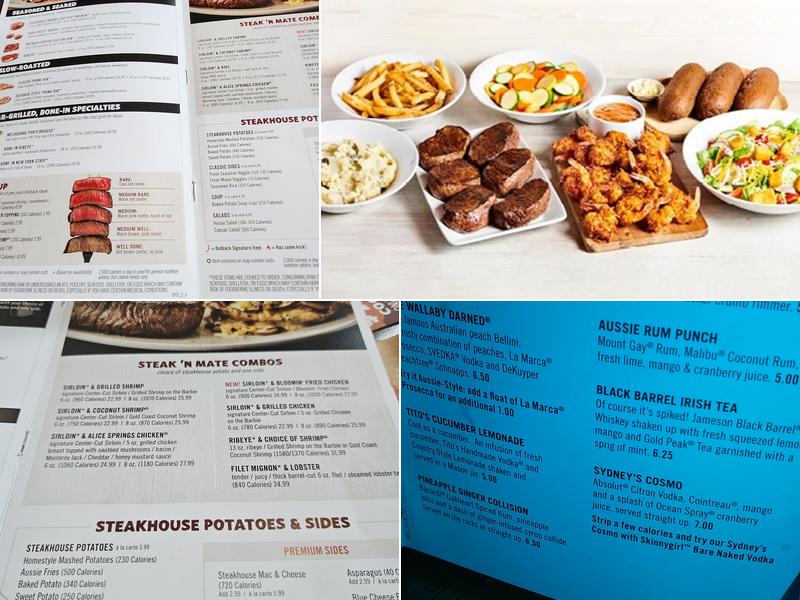 Outback Steakhouse Menu