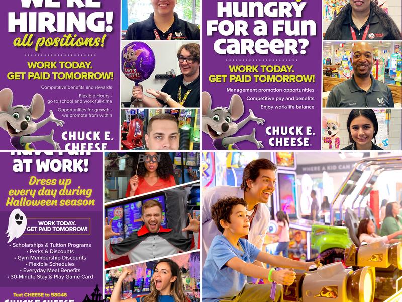 Chuck E. Cheese Menu