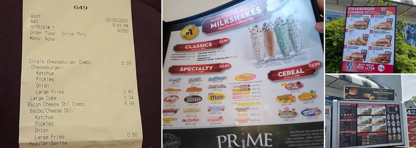 Steak 'n Shake Menu