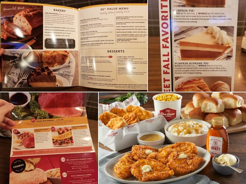 Bob Evans Menu