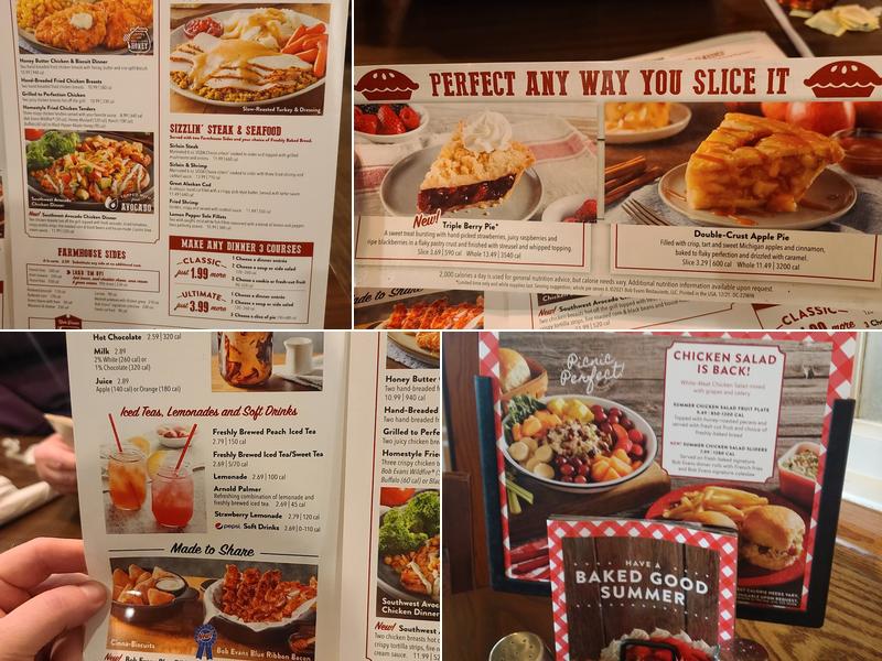 Bob Evans Menu