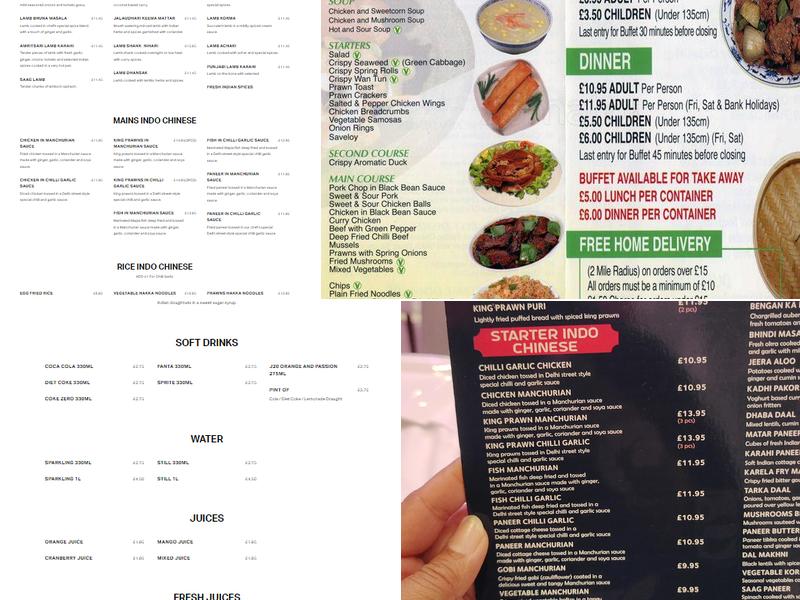 GT Road Restaurant Hayes Menu