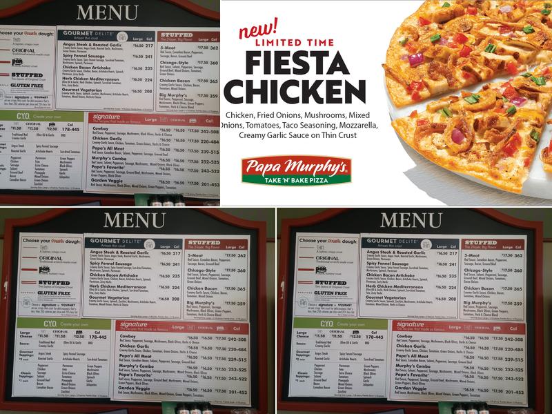 Papa Murphy's | Take 'N' Bake Pizza Menu
