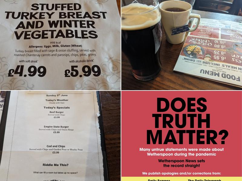 The Clifton - JD Wetherspoon Menu