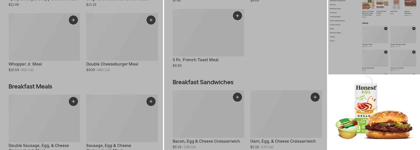 Burger King Menu