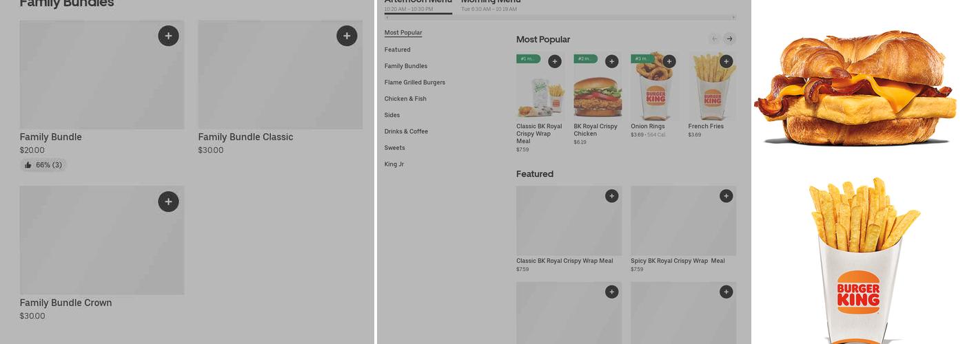 Burger King Menu