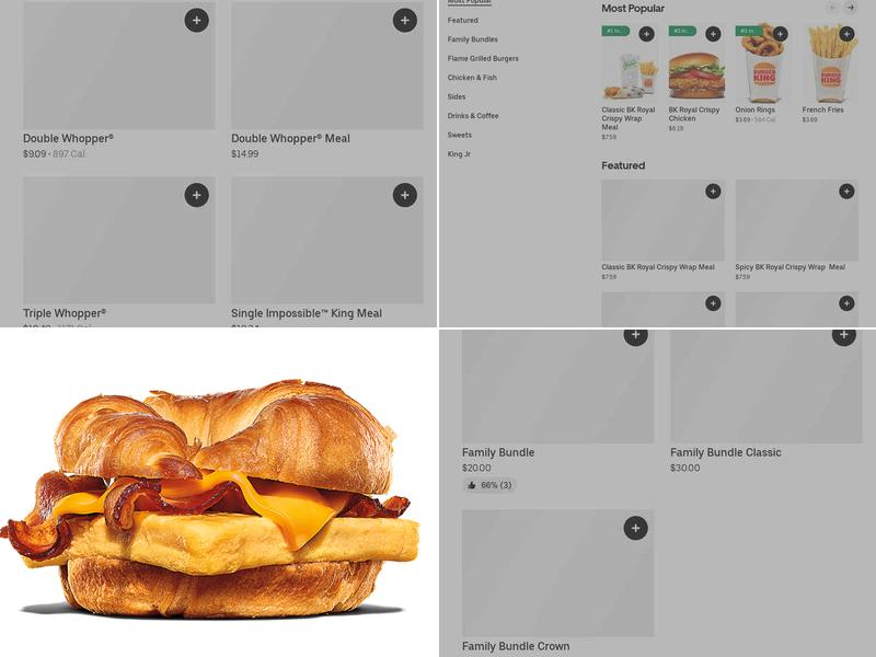 Burger King Menu