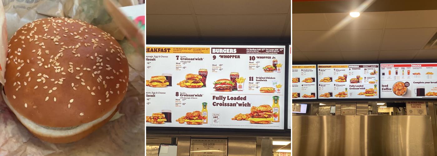 Burger King Menu
