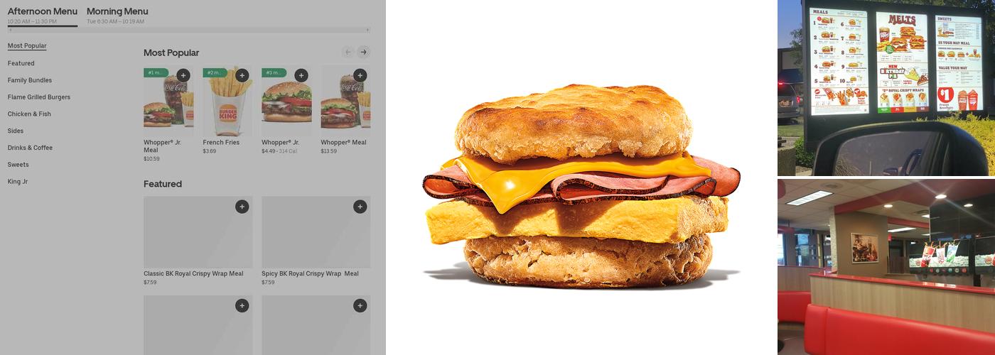 Burger King Menu