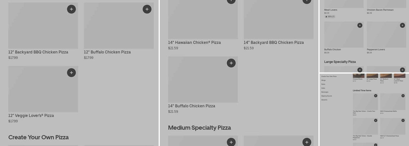 Pizza Hut Menu