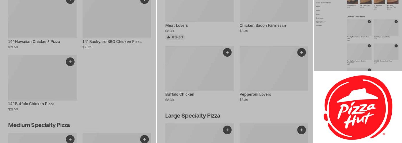 Pizza Hut Menu