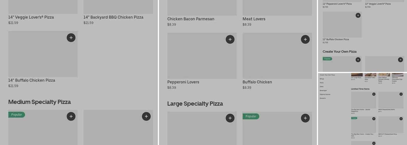 Pizza Hut Menu