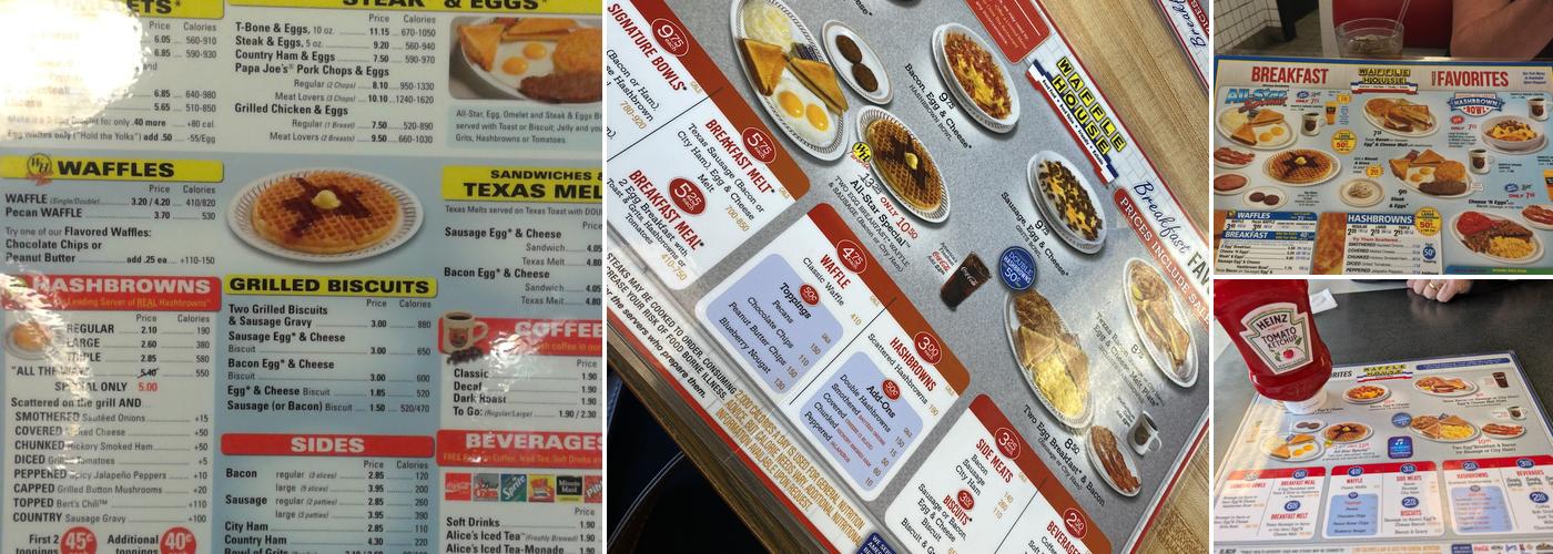 Waffle House Menu