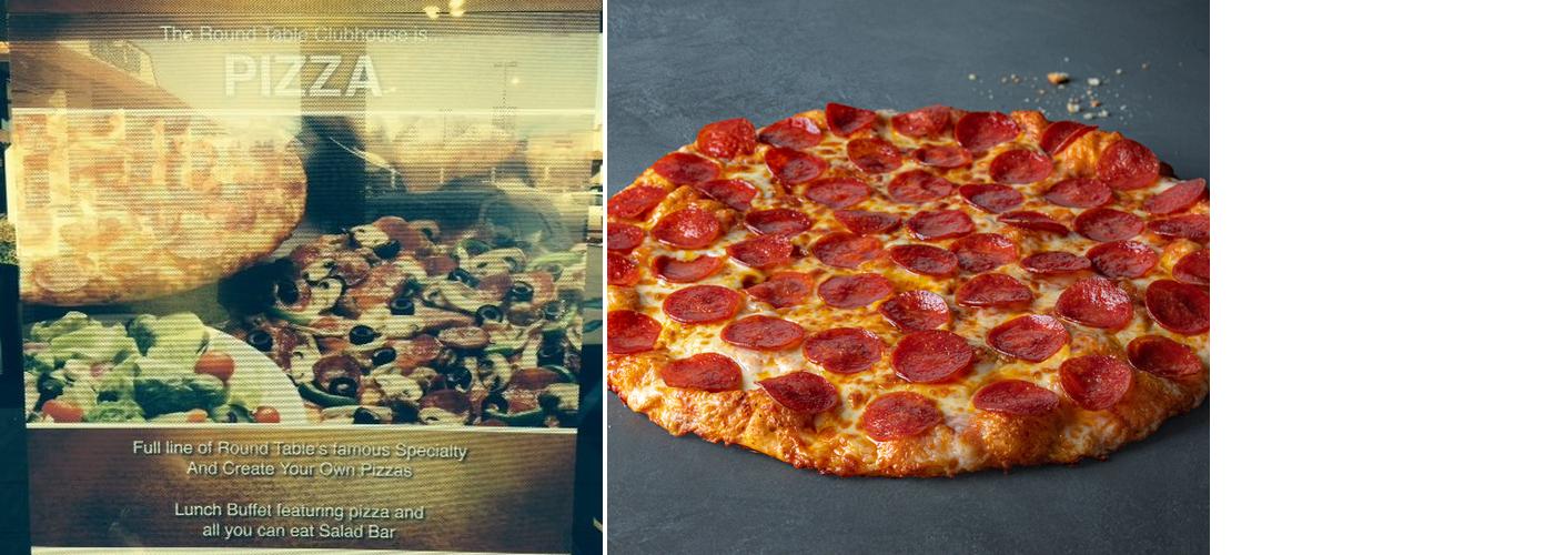 Round Table Pizza Menu