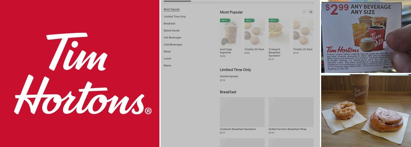 Tim Hortons Menu