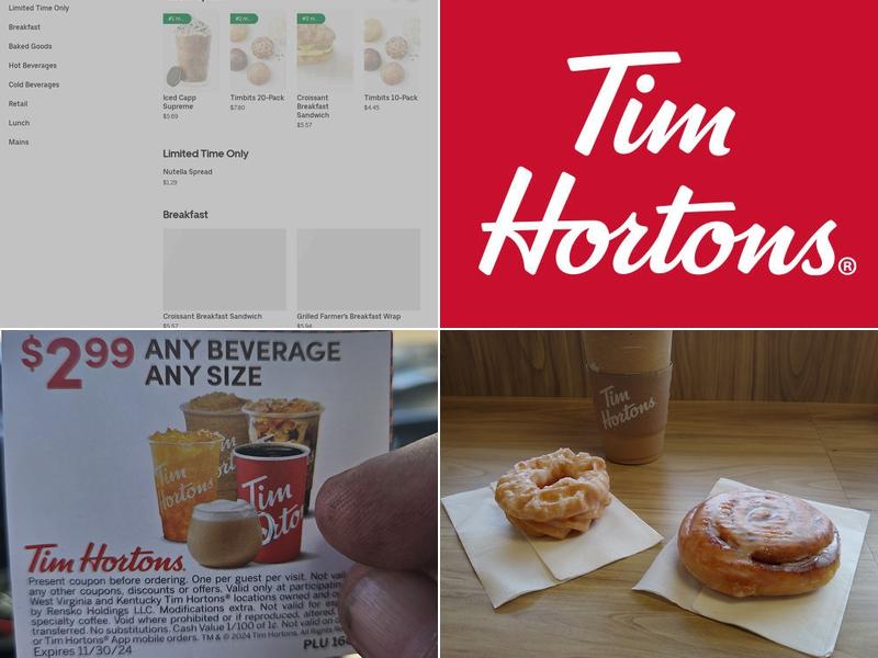 Tim Hortons Menu