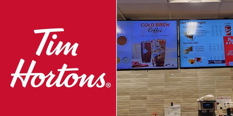 Tim Hortons Menu