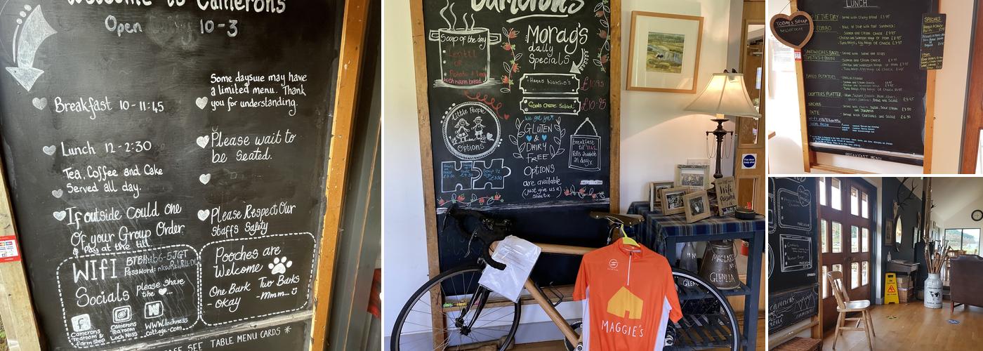 The Camerons Tea Rooms & Farm Shop Menu
