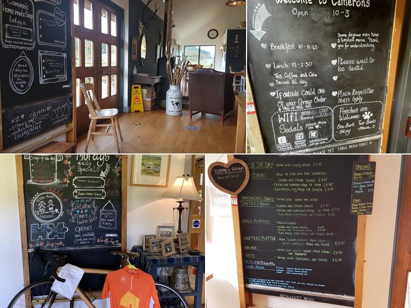 The Camerons Tea Rooms & Farm Shop Menu