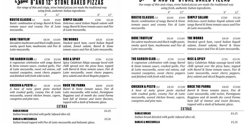 The Black Lion Surbiton Menu