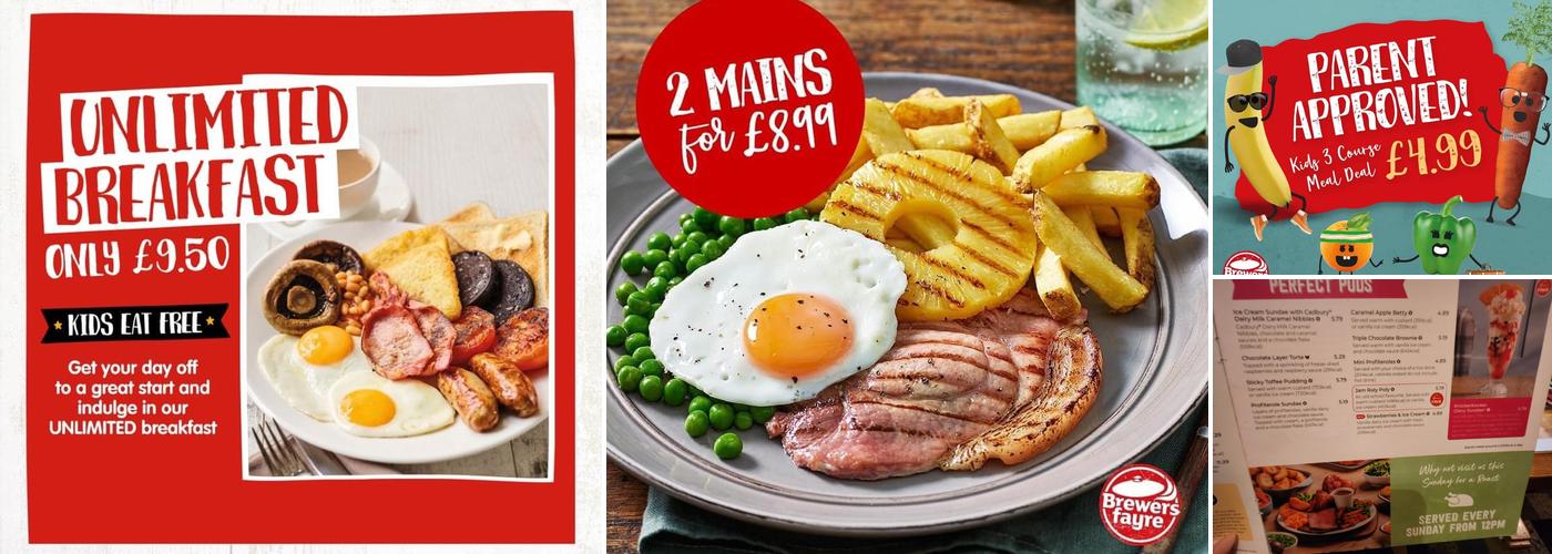 Hanley Brewers Fayre Menu