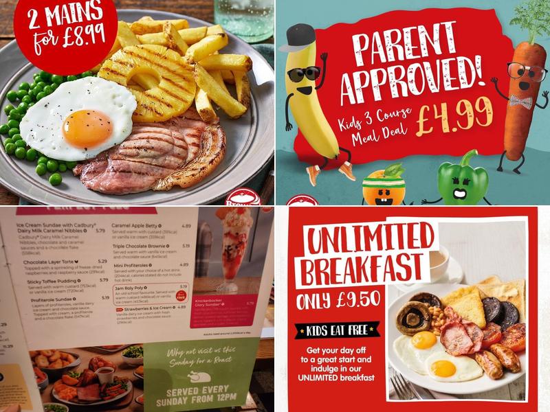 Hanley Brewers Fayre Menu