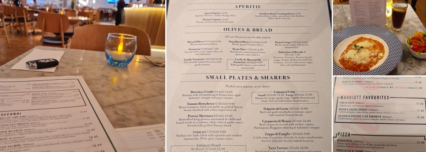Carluccio's - Marriott Heathrow Menu