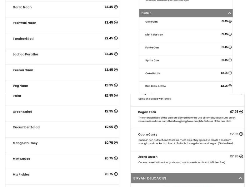 Jolly's Restaurant Menu