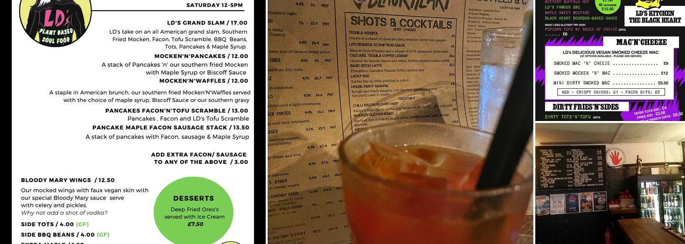 The Black Heart Menu