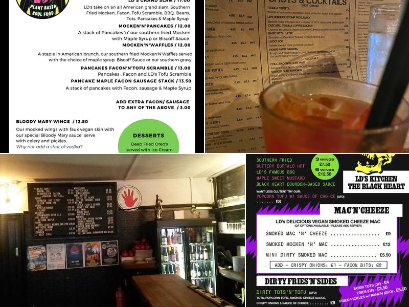 The Black Heart Menu