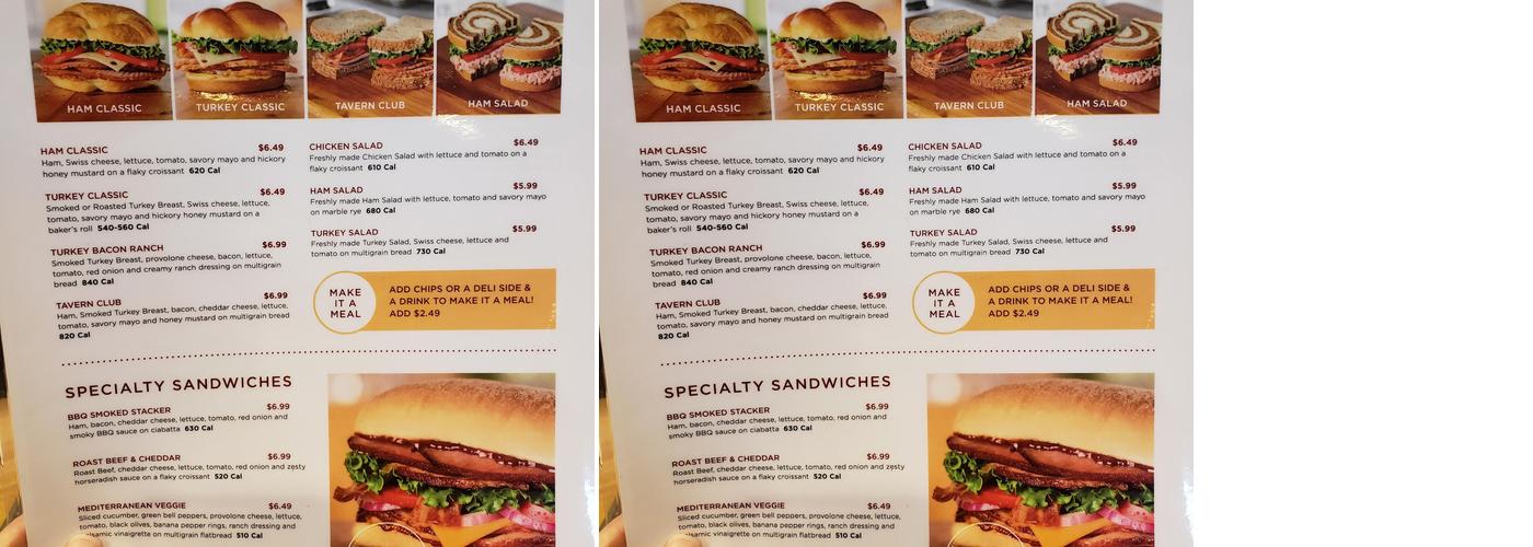 The Honey Baked Ham Company Menu